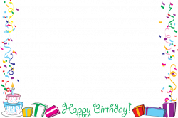 Happy birthday border birthday card borders clip art - ClipartPost