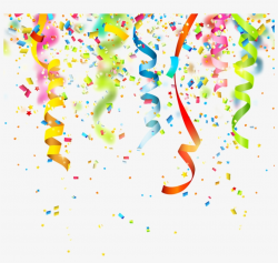 Birthday Confetti Party Clip Art - Confetti Transparent Background ...