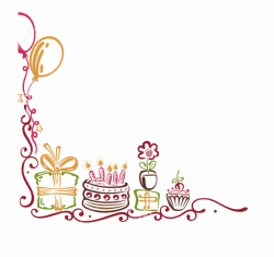 Birthday Border The World 3 Gclipart - Elegant Birthday Border Png ...