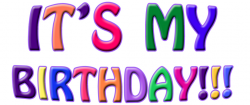 Today Is My Birthday Clipart