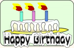 Birthday Cake clip art Free vector in Open office drawing ...