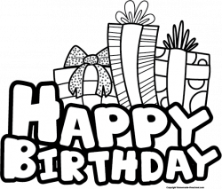 Free Birthday Cliparts Black, Download Free Clip Art, Free ...