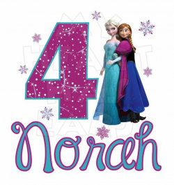 4th Birthday Frozen Clipart - Clip Art Library