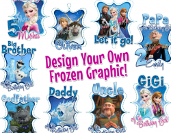 Design Your Own Frozen Birthday Printable Iron On By Thewallabyway ...