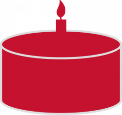 Red Birthday Cake Silhouette Clip Art at Clker.com - vector clip art ...