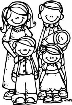 Family black and white black and white family clipart ...