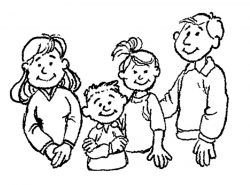 Family Clipart Black And White - 52 cliparts