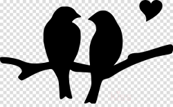 bird beak silhouette branch black-and-white clipart - Bird ...