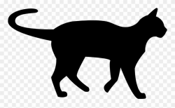 Clip Art Black And White Library Silhouette Clip Art - Cat ...