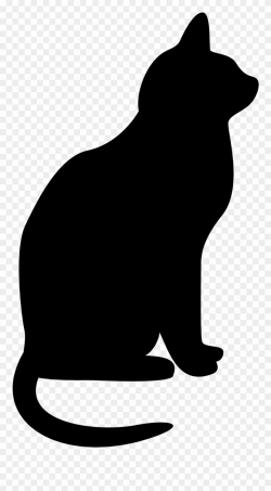 Cats Clipart Silhouette Clip Art Transparent Library - Black ...