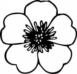 Free Black And White Cartoon Flowers, Download Free Clip Art ...