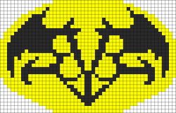 Batman BVB Logo Black Veil Brides1 Perler Bead Pattern ...