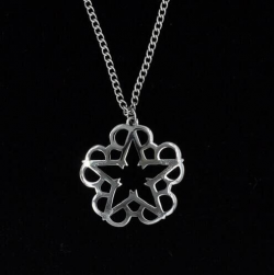 US $1.12 20% OFF|Free Shipping New Fashion Vintage Silver Plated Rock Band  Black Veil Brides Rock Music BVB Logo Pendant Necklace-in Pendant Necklaces  ...