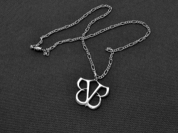 Black Veil Brides Necklace Stainless Steel Pendant Logo Symbol Merch