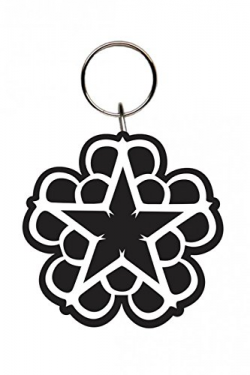 1art1 Black Veil Brides Keychain Keyring for Fans - Star (3 x 2 inches)