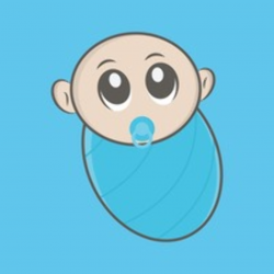 Cute Swaddling Blanket Pacifier Baby Boy Wrapped Newborn ...