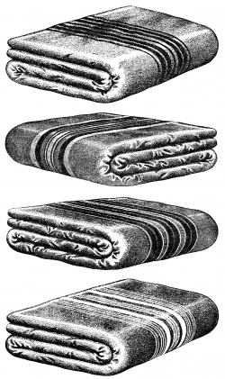 Blanket Clipart Black And White
