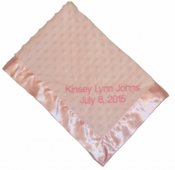 Dottie Personalized Snuggle Blanket, Pink - Bearington