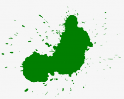 Banner Transparent Splash Transparent Green Paint - Green ...