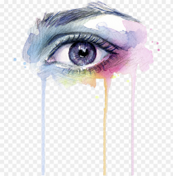 drip drawing eye - eye painti PNG image with transparent ...
