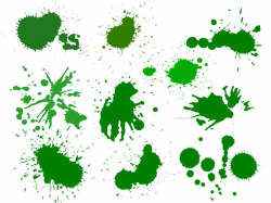 10 Green Paint Splatters (PNG Transparent) | OnlyGFX.com