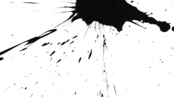 Ink drop, drop of ink for video transition, blot, ink effect, transparent,  transition, chamber, isolated, ink run circle organic flow expand, white  background