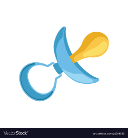 Blue dummy baby boy pacifier