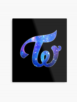 Twice Logo (Blue Galaxy) | Metal Print