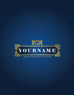 Exclusive Design: Royal Blue Alphabet Logo + Compatible FREE Business Card