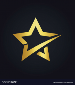 Star check shape gold logo