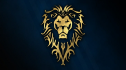 HD wallpaper: gold lion logo, cinema, golden, game, Warcraft ...