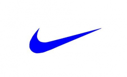 Blue nike Logos