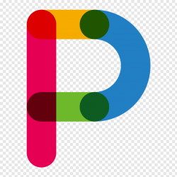 P logo, Red Blue Letter P, Color letters P free png | PNGFuel