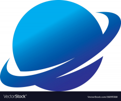 Circle globe round logo
