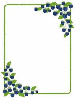 Blueberries clipart border, Blueberries border Transparent ...