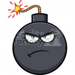 10816 Royalty Free RF Clipart Angry Bomb Face Cartoon Mascot Character With  Expressions Vector Illustration clipart. Royalty-free clipart # 403671