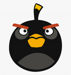 Bomb Black Pinterest - Black Angry Bird Png #2540246 - Free ...