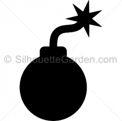 Bomb Cartoon clipart - Silhouette, Cartoon, Illustration ...