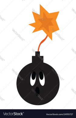 Clipart a bomb about to detonate or color