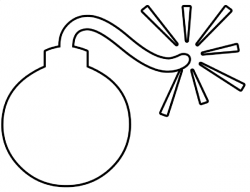 Bomb Outline Clip Art at Clker.com - vector clip art online ...