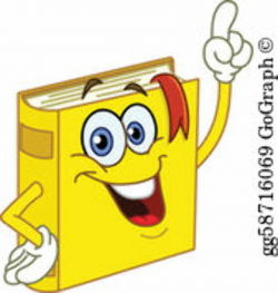 Book Cartoon Clip Art - Royalty Free - GoGraph