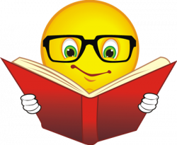 Happy face reading a book   James Kennedy Public Library - Clip Art ...