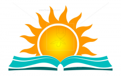 Sun And Book -Illustration-icon-logo | Free vectors, illustrations ...