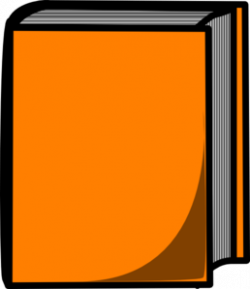 Orange book clipart - Clip Art Library