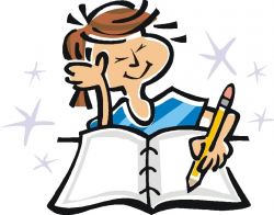 Person Writing A Book Clipart - Clip Art Library
