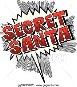 Vector Stock - Secret santa - vector illustrated comic book style ...