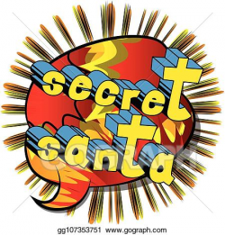 Vector Stock - Secret santa - vector illustrated comic book style ...