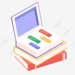 2.5d Book Information Technology Office Elements, 2.5d, Book, Color ...