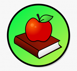 File - Apple - Apple With Books Clipart #463891 - Free ...