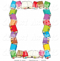 Book Border Clip Art | Larger Preview: Vector Books Clipart ...